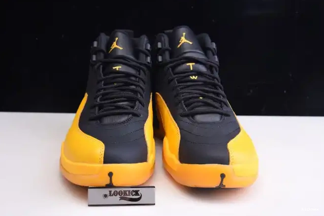 Rep MAX Gold University Air Jordan 12 130690-070 Black Retro 0416